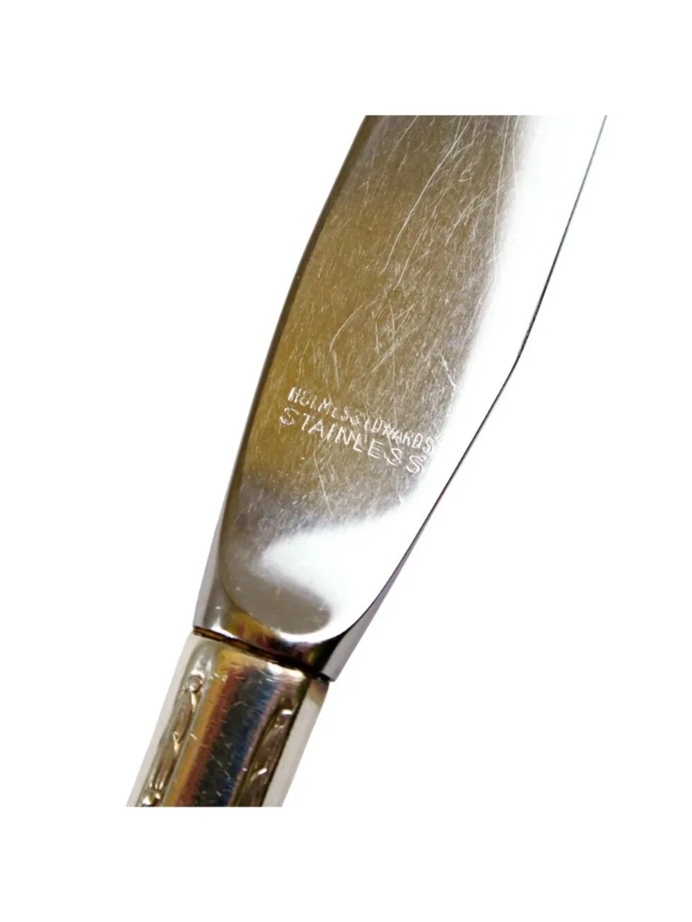 Lovely Lady Grille Knives (Set of 8) Holmes & Edwards Inlaid Silverplate